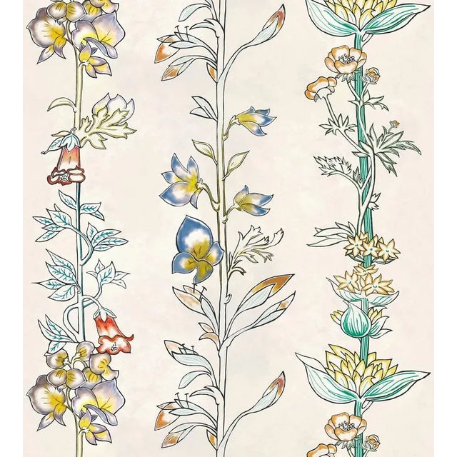 Contemporary Sample - Lelievre for The House of Scalamandré Milly La Foret Wallcovering, Herbier For Sale - Image 3 of 3