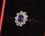 Gia Certified 3.15ct No-Heat Purple Pink Sapphire & Diamond 18k Gold Halo Ring, Size 6.5 For Sale - Image 13 of 18