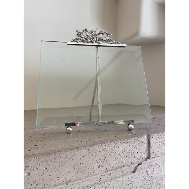 Silver Vintage Ciardini 925 Sterling Silver Glass Picture Frames - Set of 2 For Sale - Image 8 of 14