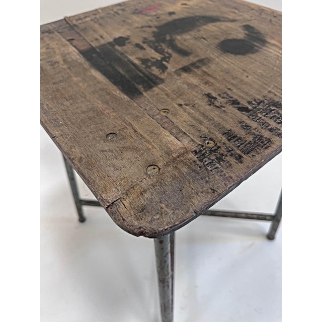 Vintage Belgian Industrial Stool, 1960s For Sale - Image 4 of 13