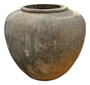 Antique Cement Java Pot / Planter