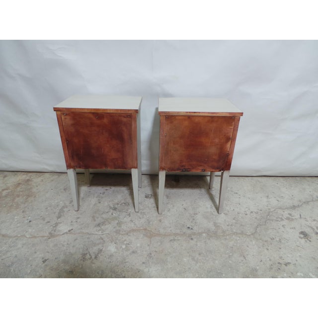 Gustavian (Swedish) Gustavian Style Unique Set of Nightstands For Sale - Image 3 of 8