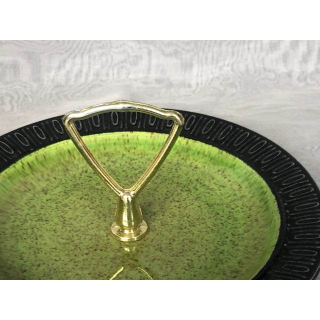 Vintage Red Wing Art Pottery Dish With Handle For Sale - Image 9 of 13