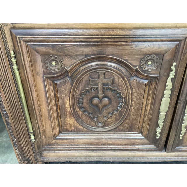 Wood French Antique Chestnut Sideboard/Buffet For Sale - Image 7 of 11