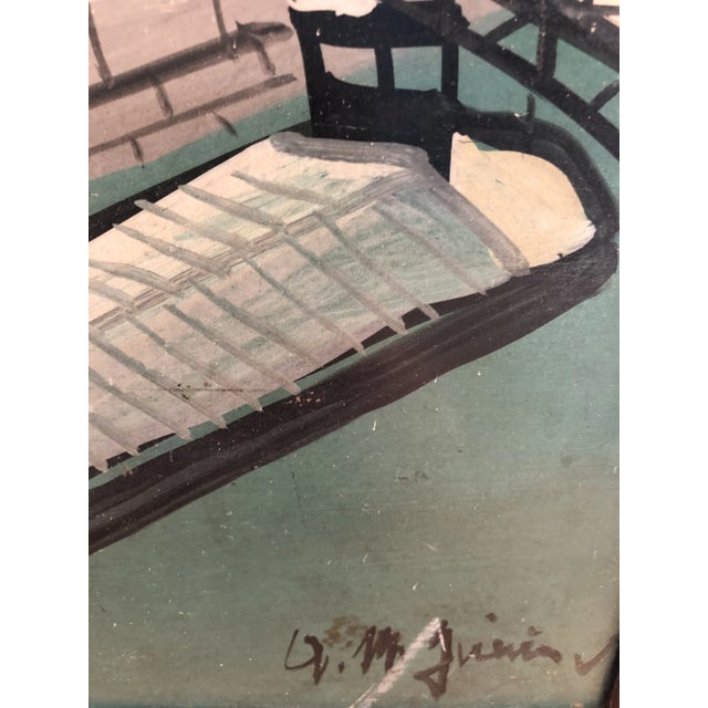 Armand Marie Guérin, Parvis de Notre Dame et les Quais, Oil on Wood For Sale - Image 3 of 11