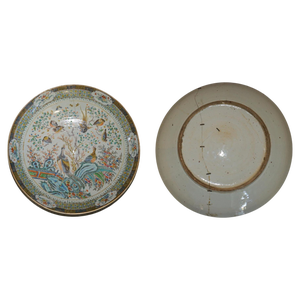 Antique 18th Century Chinese Famille Verte Porcelain Charger Plate, 1780