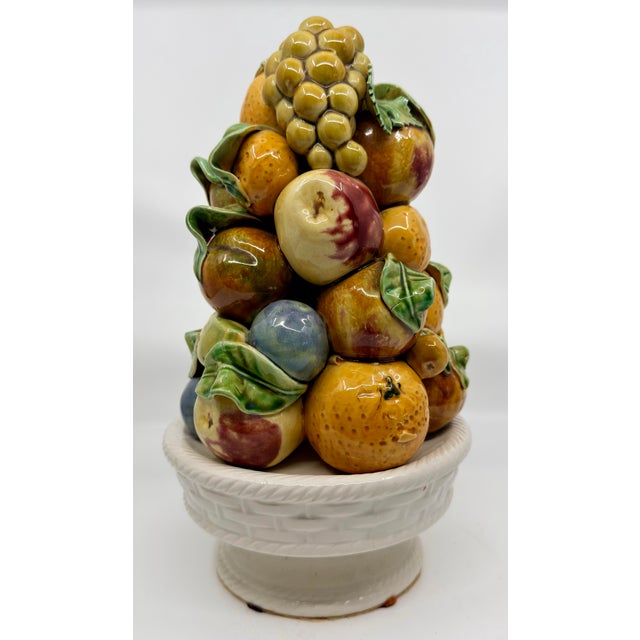 Majolica Fruit Topiary Portugal For Sale In Savannah - Image 6 of 11