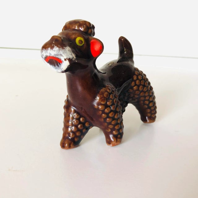 Vintage Ceramic Poodle Dog Figurine For Sale In New York - Image 6 of 6