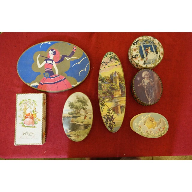 Vintage Chocolate and Confectionery Boxes, 1920s, Set of 7 For Sale - Image 6 of 6