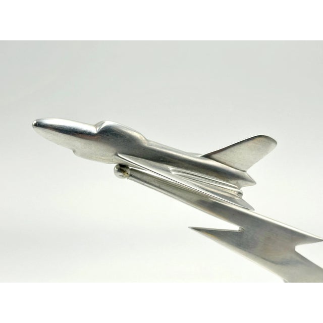 Metal Art Deco Aluminium Desk Plane Miniature, 1930s For Sale - Image 7 of 13
