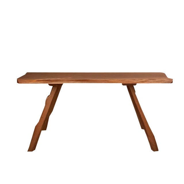 Tree Slab Coffee Table in Wood, 1960s For Sale