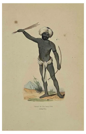 Auguste Wahlen, Naturel de l'ile Vatou-Lele, Lithograph, 1844