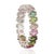 Green Boho 3.74 Ct Oval Multicolor Tourmaline Full Eternity Ring in 925 Sterling Silver Size 7.5 For Sale - Image 8 of 15
