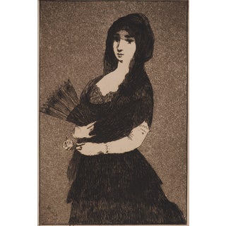 Edouard Manet, Exotic Flower, Original Engraving For Sale