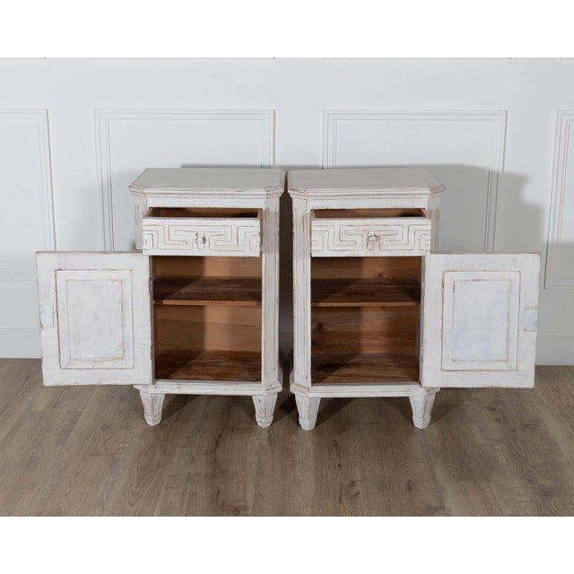 Pair of Swedish Neoclassical Painted Nightstands, circa 1880 For Sale In Atlanta - Image 6 of 13
