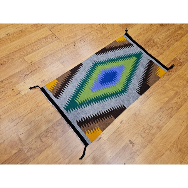 Mid 19th Century Navajo Style Rug For Sale - Image 10 of 12