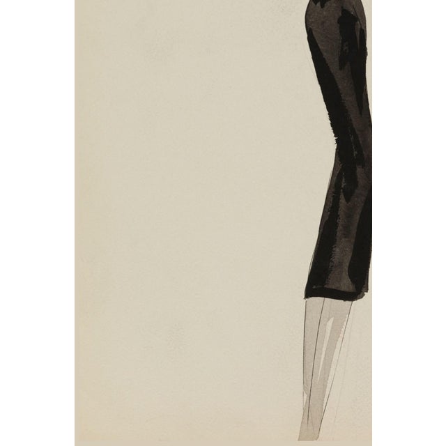 Paper Vintage French Fashion Art Print – Art Deco Woman in White Jacket, 30" X 40" For Sale - Image 7 of 9
