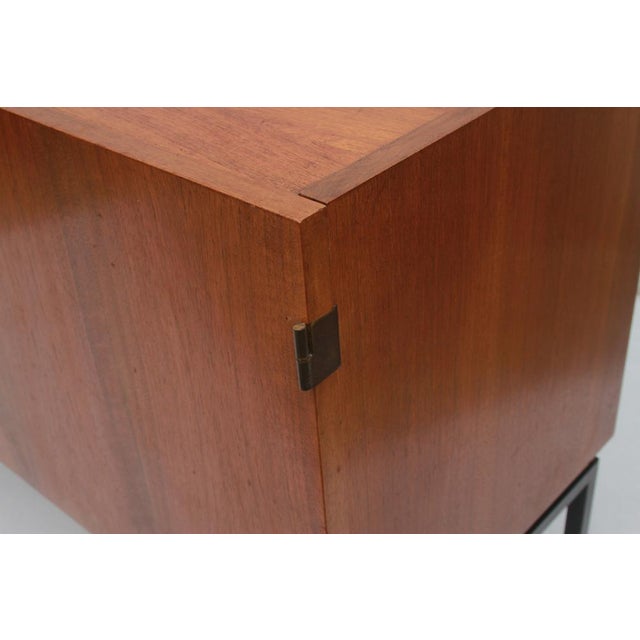 Sideboard in Walnut on Metal Legs, 1965 For Sale - Image 10 of 11