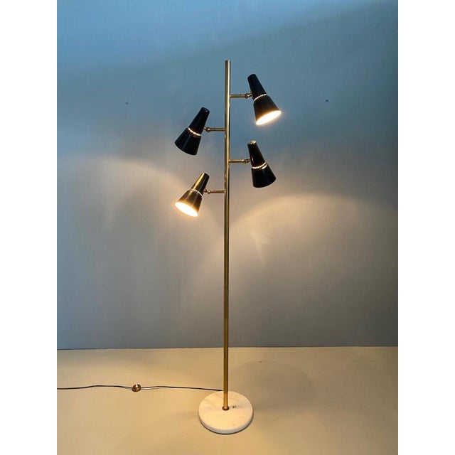 Black Floor Lamp from Stilnovo, 1950s For Sale - Image 8 of 14