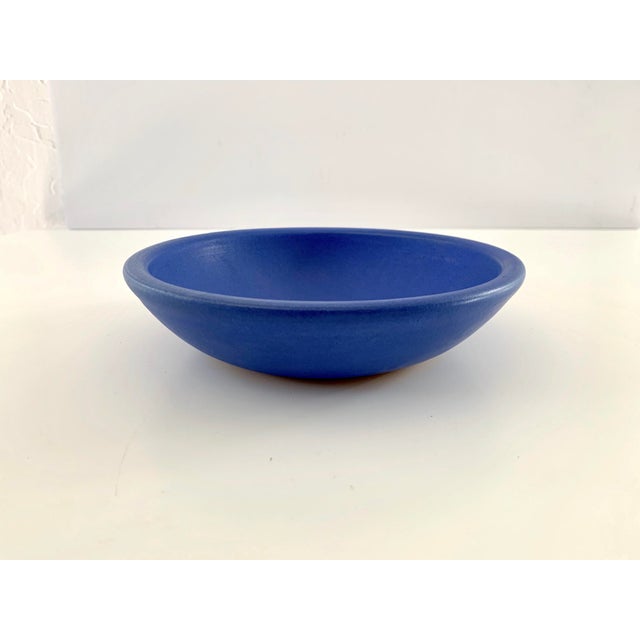 Contemporary Electric Blue Artisan Ceramic Bowl by Dina No For Sale - Image 3 of 11