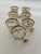 1960s Mid Century Modern Gold & Clear Leaf Design Shot Glasses - Set of 7 For Sale - Image 4 of 5