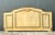 French Provincial Vintage Hand-Painted Wood Queen Headboard For Sale - Image 3 of 12
