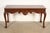 Baker Furniture Company Baker Furniture Georgian Carved Mahogany Console or Sofa Table, Newly Refinished For Sale - Image 4 of 16