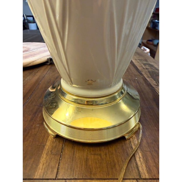 1990s Lenox Iris Table Lamps - a Pair For Sale - Image 13 of 15
