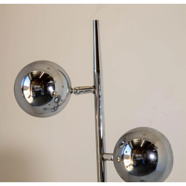 1970s Vintage Chrome "Eyeball" Shade Floor Lamp With 3 Shades For Sale - Image 11 of 13
