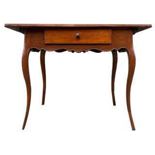 Antique Side Table in Cherry & Oak, France For Sale