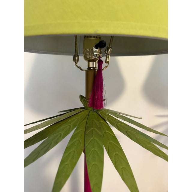 Vintage Palm Tree Lamps - a Pair For Sale In Savannah - Image 6 of 12