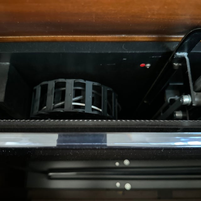 Ethan Allen Tuscan Media Lift Cabinet With Glass Book Shelf Cabinets For Sale - Image 6 of 12