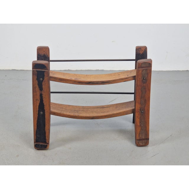 1960s Brutalist Wooden Wine Racks in Oak, 1960s, Set of 2 For Sale - Image 5 of 13
