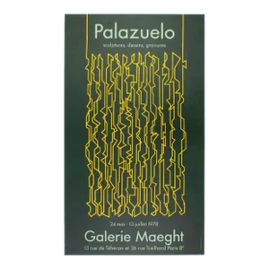 Pablo Palazuelo at Galerie Maeght, Paris, 1978 Lithograph Rare Art Exhibit Poster