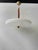 Pendant Lamp in Brass and Teak with Frosted Glass, Italy, 1980s For Sale - Image 4 of 18