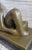 Metal Abstract Henry Moore Bronze Metal Statue Sculpture Figure Decor on Marble Base For Sale - Image 7 of 10