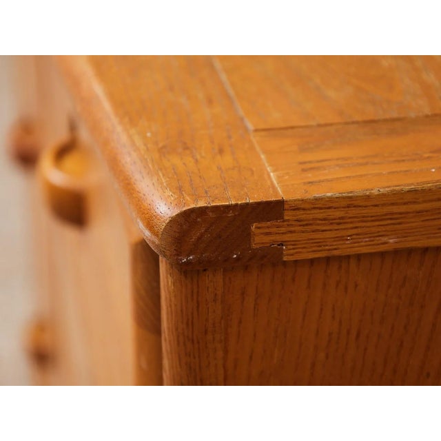 Mid 20th Century Oak Three Drawer Dresser For Sale - Image 11 of 12