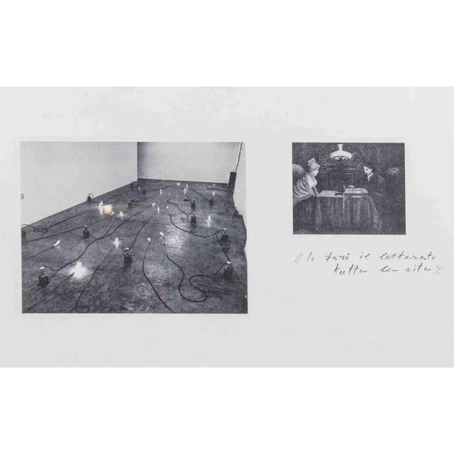 Modern Jannis Kounellis, I Will Be a Writer, Lithograph, 1970s, Framed For Sale - Image 3 of 5