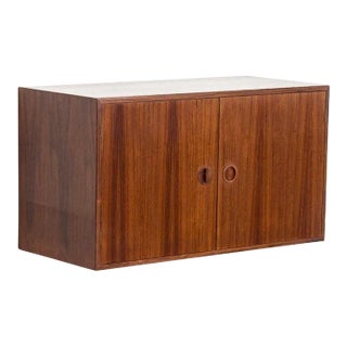 1960s Mid Century Hansen & Guldborg Danish Rosewood Wall Mounted Cabinet For Sale