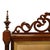 Wood Victorian Barley Twist Rosewood Bead Embroidered Peacock Fireplace Screen C1870 For Sale - Image 7 of 11