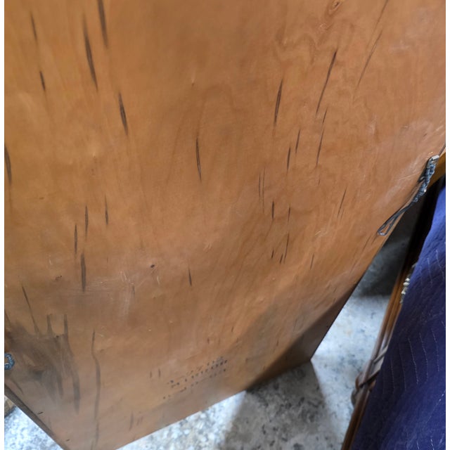 Henredon Pair of Vintage Henredon French Regency Louis XVI Style Walnut and Brass Arched Wall Mirrors. For Sale - Image 4 of 8