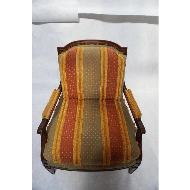 1990s William Switzer Louis XVI Continental Custom Upholstered Armchair For Sale In Los Angeles - Image 6 of 18