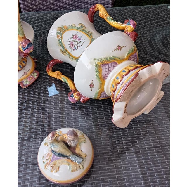 Vintage Vases with Tray and Centerpiece, 1920, Set of 4 For Sale - Image 11 of 16