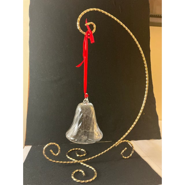 Steuben Glass Steuben “Bell” Christmas Tree Ornament For Sale - Image 4 of 6