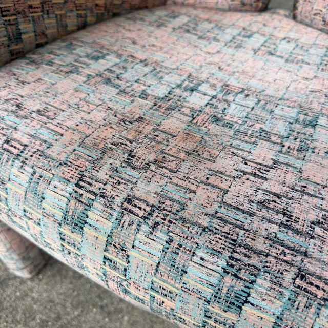 Pair of Milo Baughman for Thayer Coggin Split Back Chairs Postmodern For Sale - Image 11 of 12