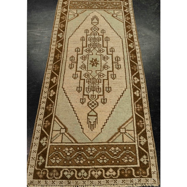 Turkish Mini Rug Oriental Hand Knotted Vintage Rug 1'7" x 3'8" #21064 Explore a curated collection of hallway runners,...