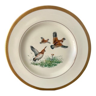 Vintage Pickard China for Abercrombie and Fitch Inspired Pheasant Decorative Dinner Plate For Sale