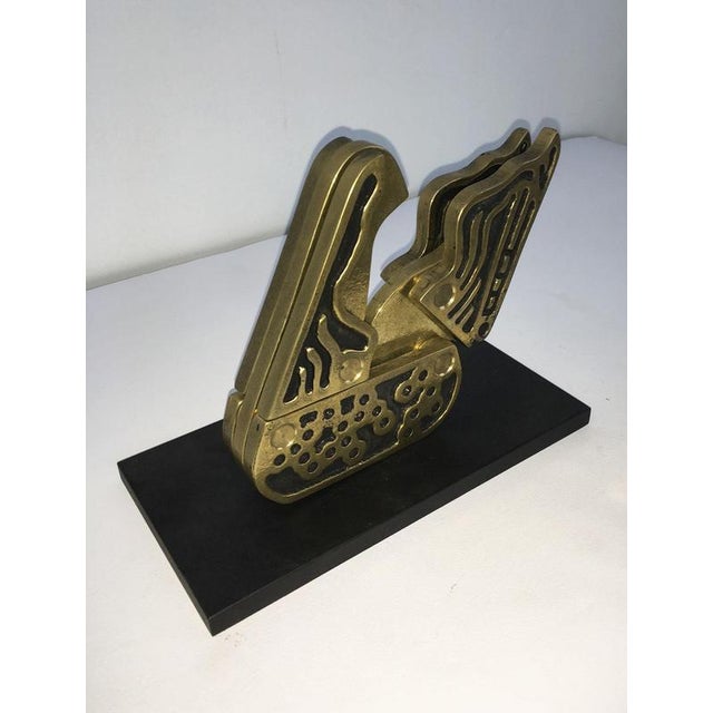 Bruno Chersicla, Abstract Alambicco / Still Kinetic Sculpture, 1980, Painted Metal For Sale - Image 4 of 18