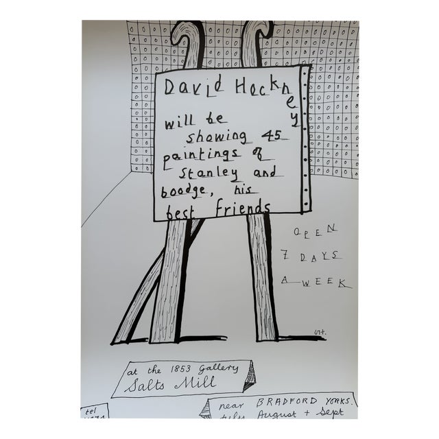 David Hockney, Dog Show Exhibition Poster, 1990s, Print For Sale