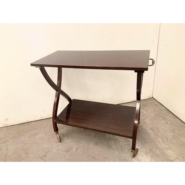 Serving Table in Mahogany, 1960s For Sale - Image 4 of 7